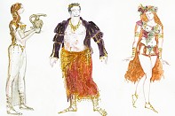 эскизы костюмов к опере "Риголетто"