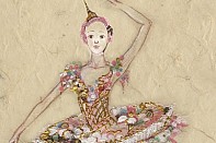 drawings of costumes for the ballet "Nutcracker"