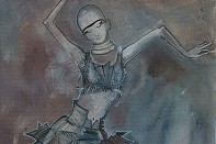 drawings of costumes for the ballet "Gereven"